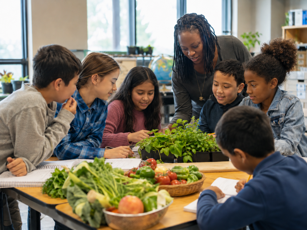 F. VOCES y F. Educación por la Experiencia amplían su programa medioambiental con una situación de aprendizaje sobre alimentación sostenible